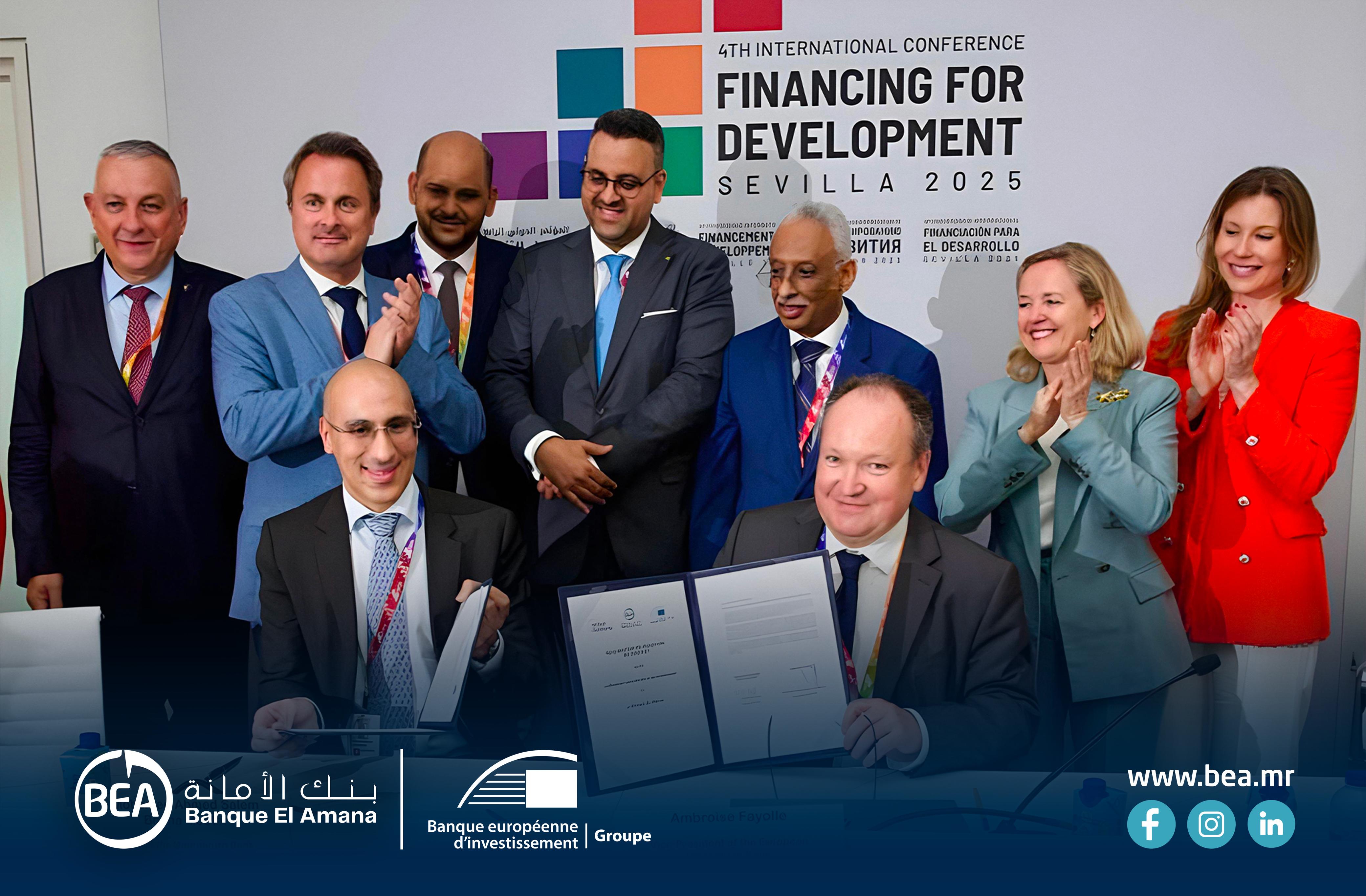 Banque El Amana (BEA) et la Banque Européenne d’Investissement (BEI) signent un accord stratégique de €20M