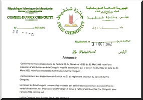 La remise d'un prix national suscite la controverse en Mauritanie 