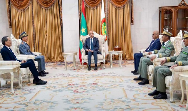 Mauritanie : le président Ghazouani reçoit l’inspecteur général des FAR Mohammed Berrid 